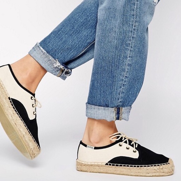 Soludos Shoes - Soludos Colorblock Derby Lace Up Espadrilles